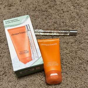 Clinique Happy Body Cream and Perfume Set